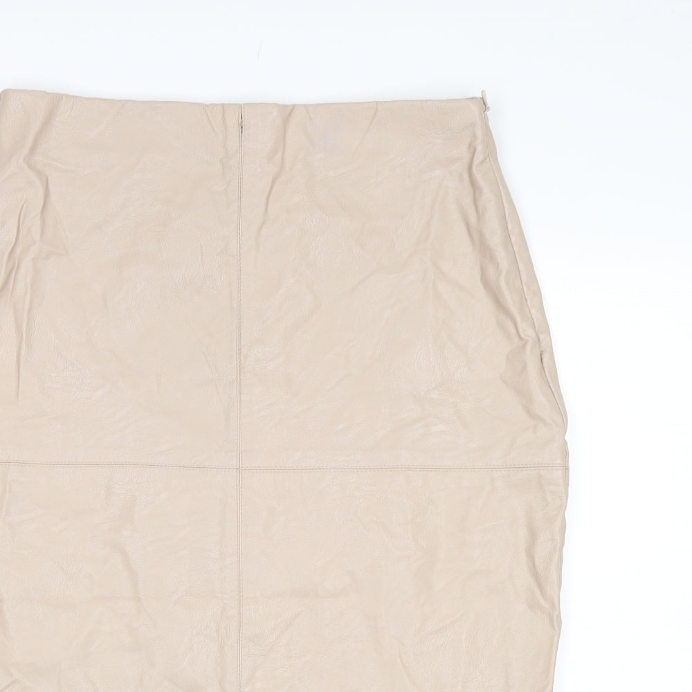 River Island Womens Beige   Straight & Pencil Skirt Size 12