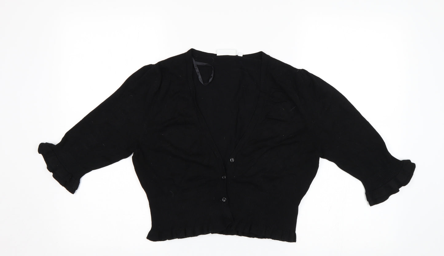 New Look Womens Black   Cardigan Jumper Size 12