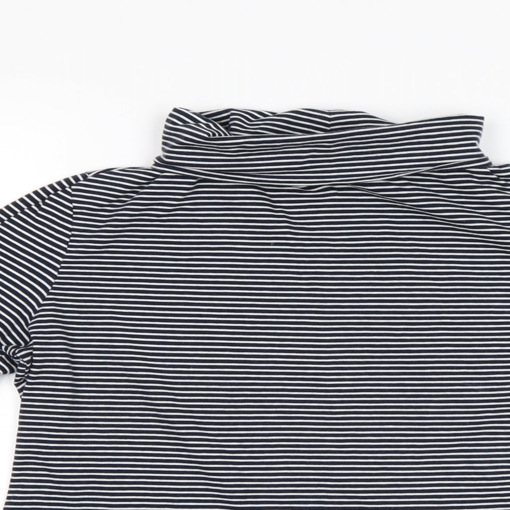 White Stuff Womens Blue Striped  Basic T-Shirt Size 12