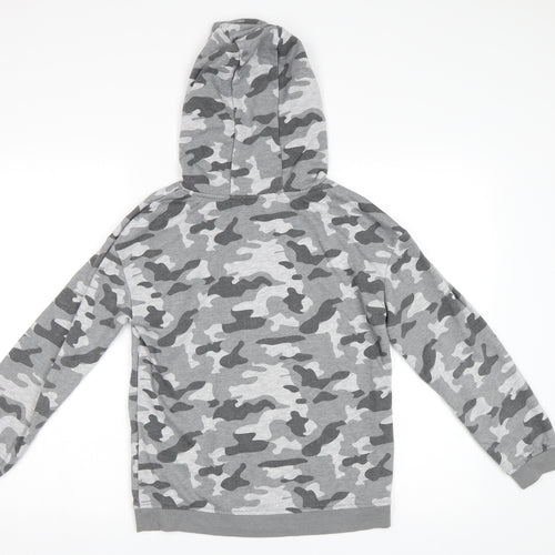 Primark Girls Grey Camouflage  Pullover Hoodie Size 11-12 Years