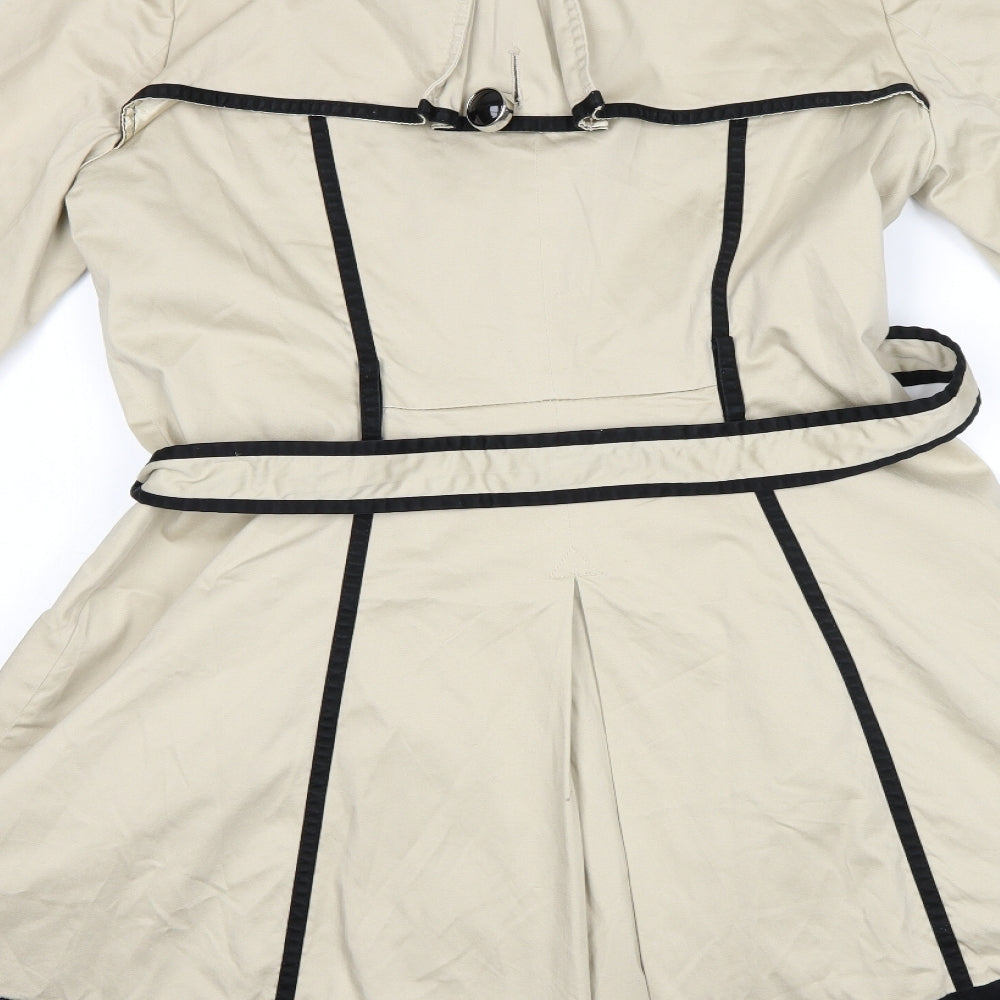 Principles Womens Beige   Trench Coat Coat Size 14