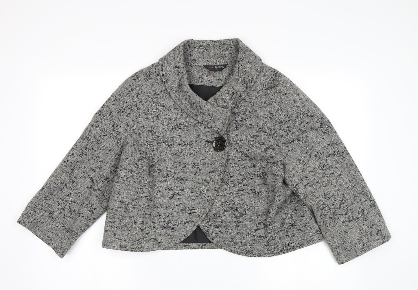 Bm Collection Womens Grey   Jacket Coat Size 16