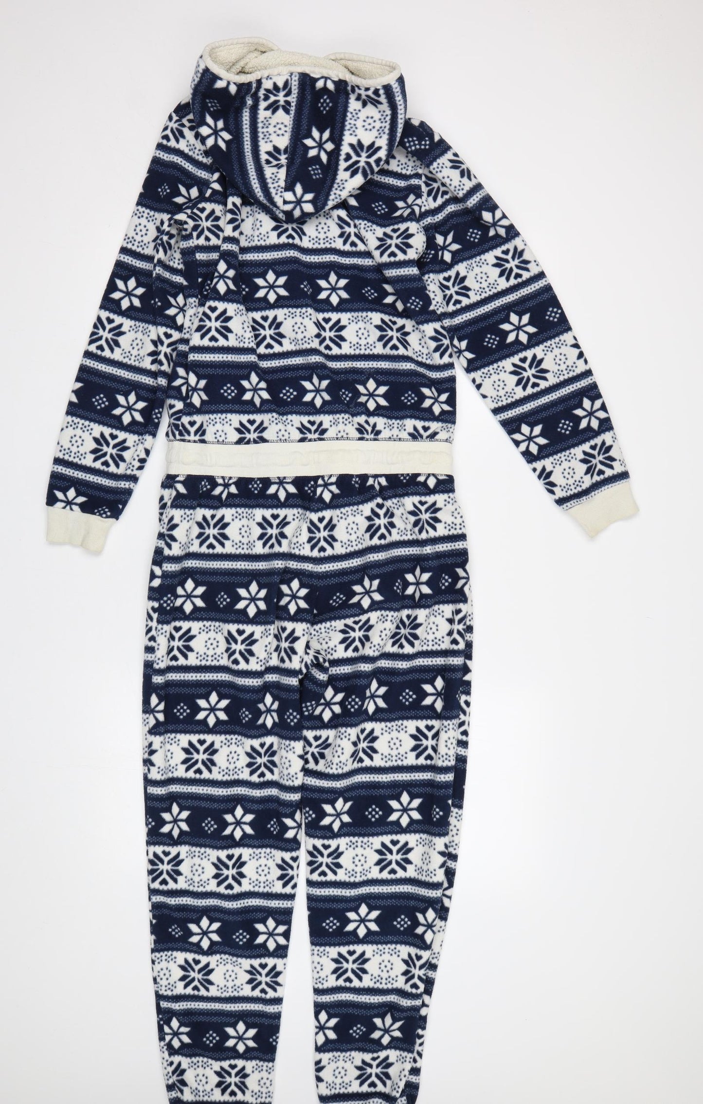 Preworn Womens Blue Fair Isle   Bodysuit Size 8  - Onesie