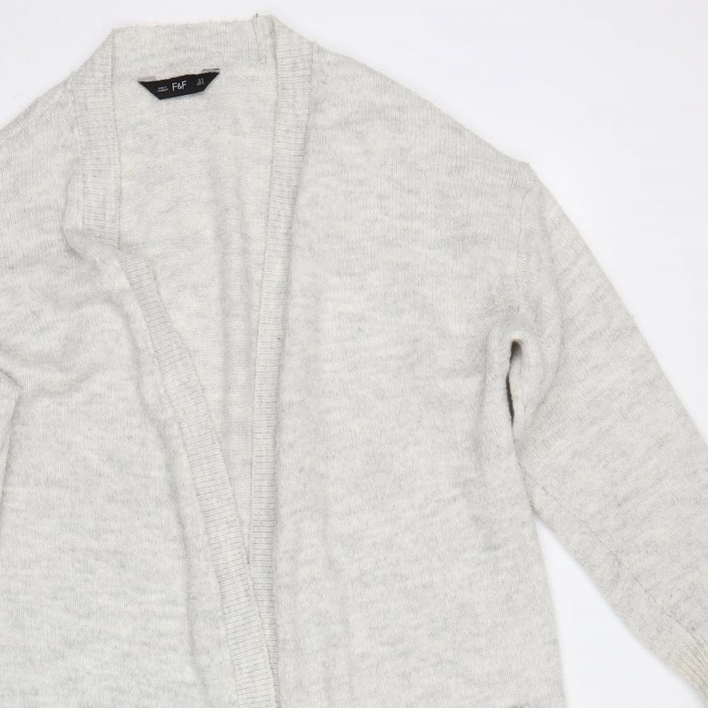 F&F Womens Grey   Cardigan Jumper Size 16