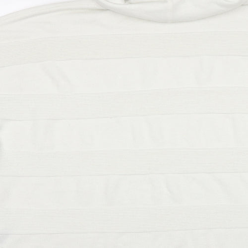 ASOS Womens White Striped  Pullover Jumper Size 8