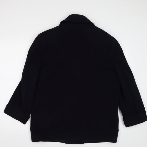 Viyella Womens Blue   Pea Coat Coat Size 14