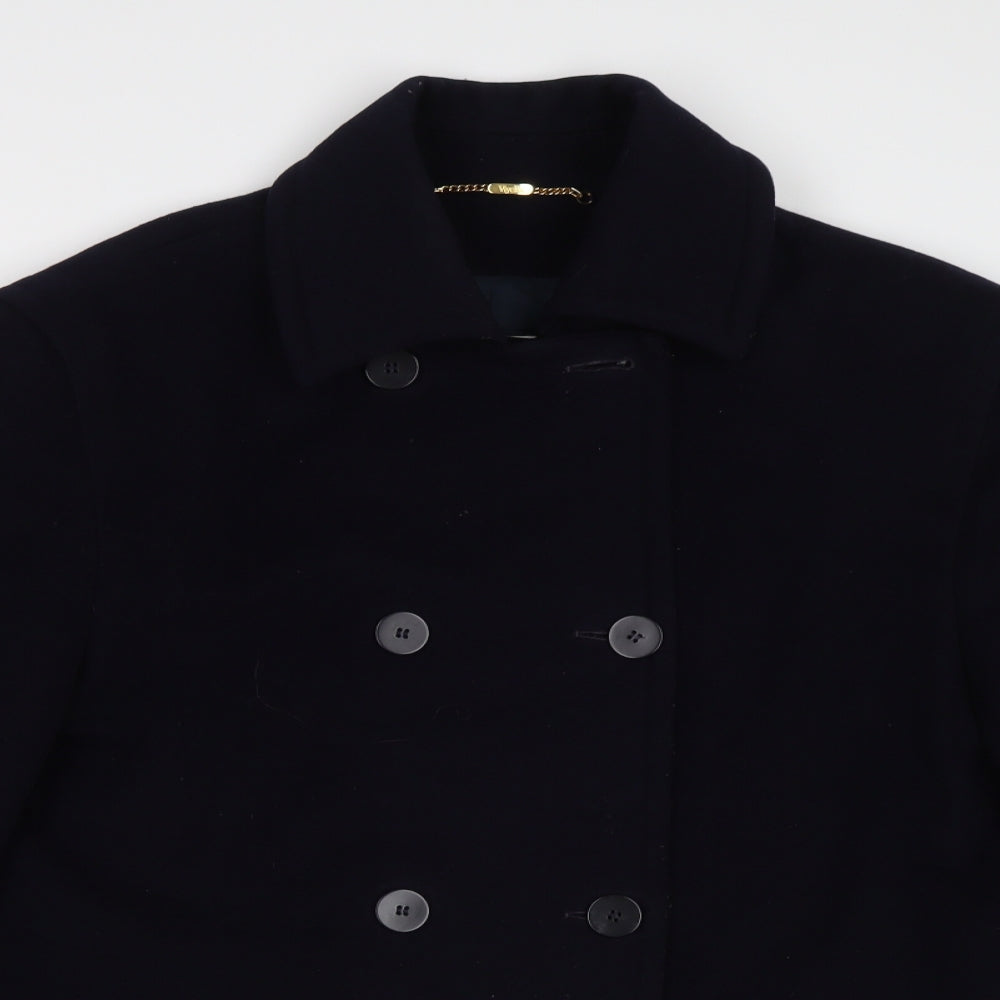 Viyella Womens Blue   Pea Coat Coat Size 14