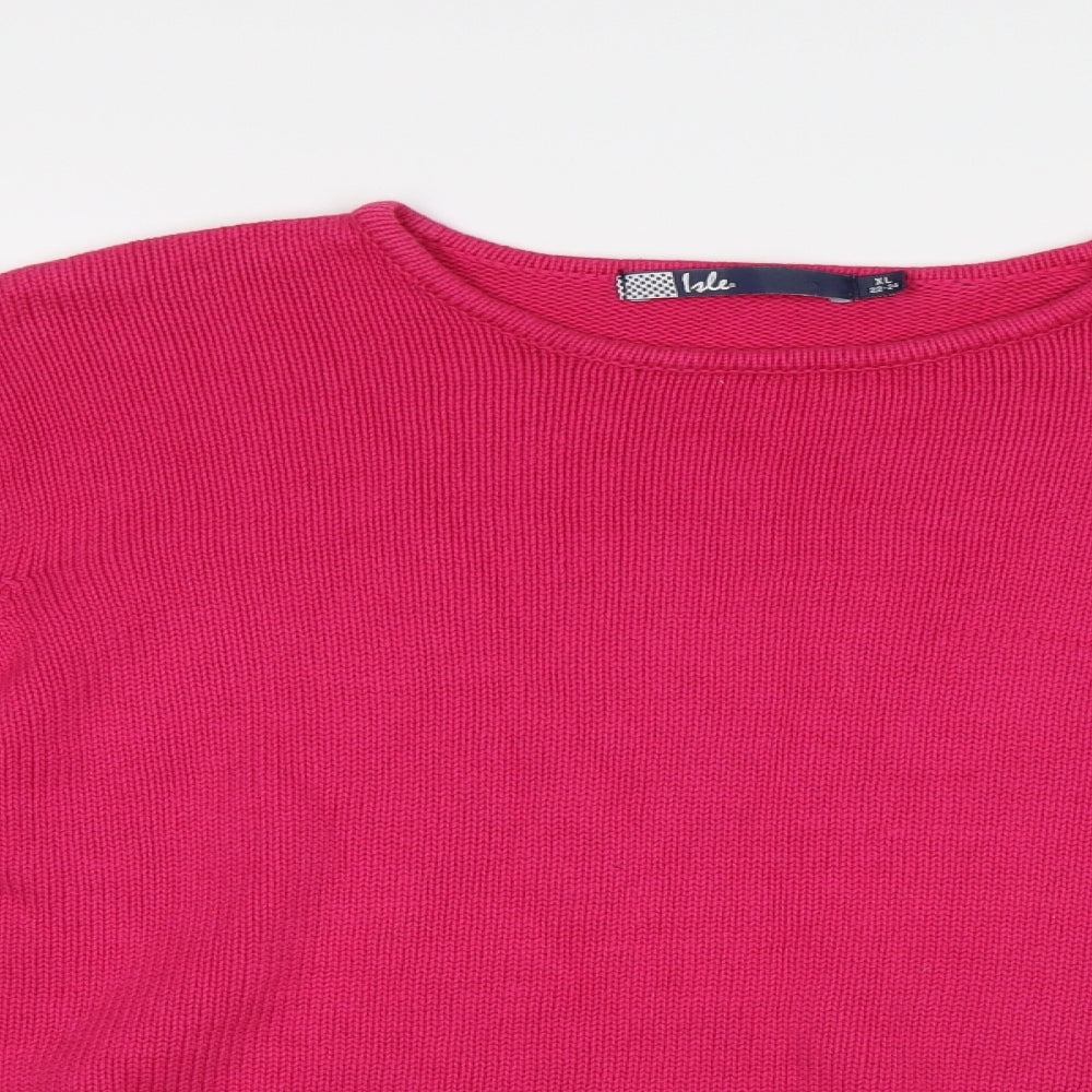 isle Womens Pink   Pullover Jumper Size XL