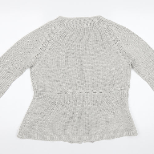 M&S Womens Grey   Cardigan Jumper Size 18