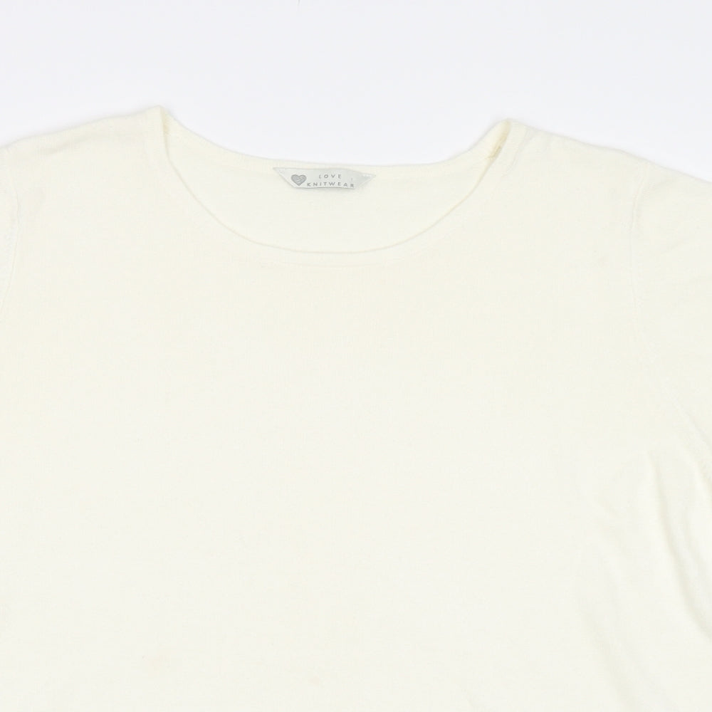 BHS Womens Ivory   Pullover Jumper Size 18