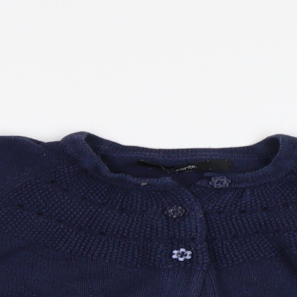 George Baby Blue   Cardigan Jumper Size 18-24 Months