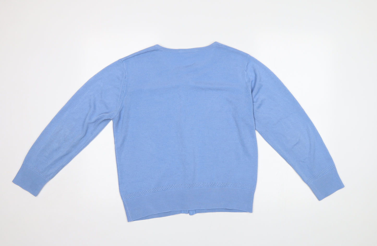 M&S Womens Blue   Cardigan Jumper Size 16