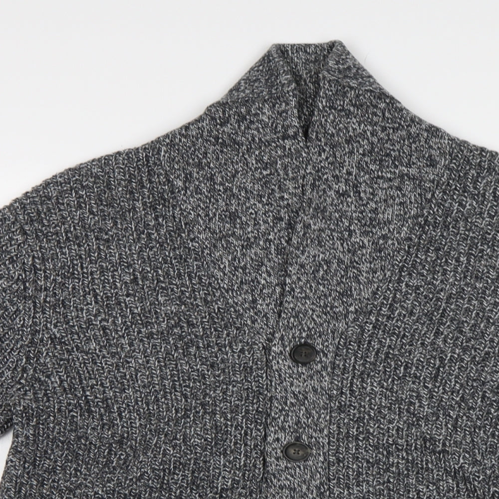TU Mens Grey   Cardigan Jumper Size S