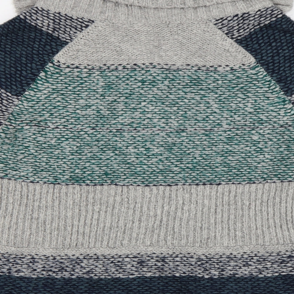 George Womens Green Striped  Cardigan Jumper Size 18