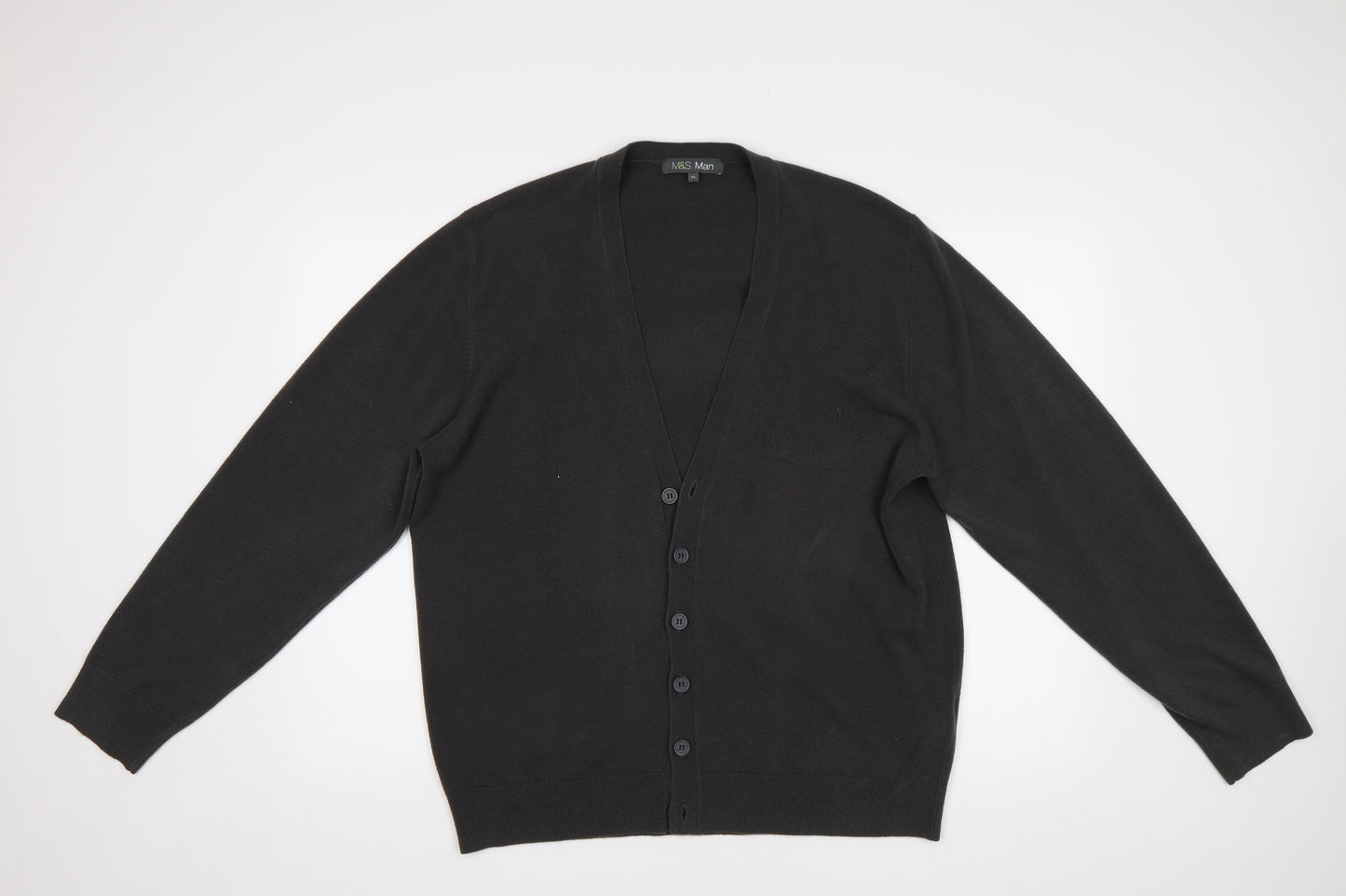 M&S Mens Grey   Cardigan Jumper Size XL