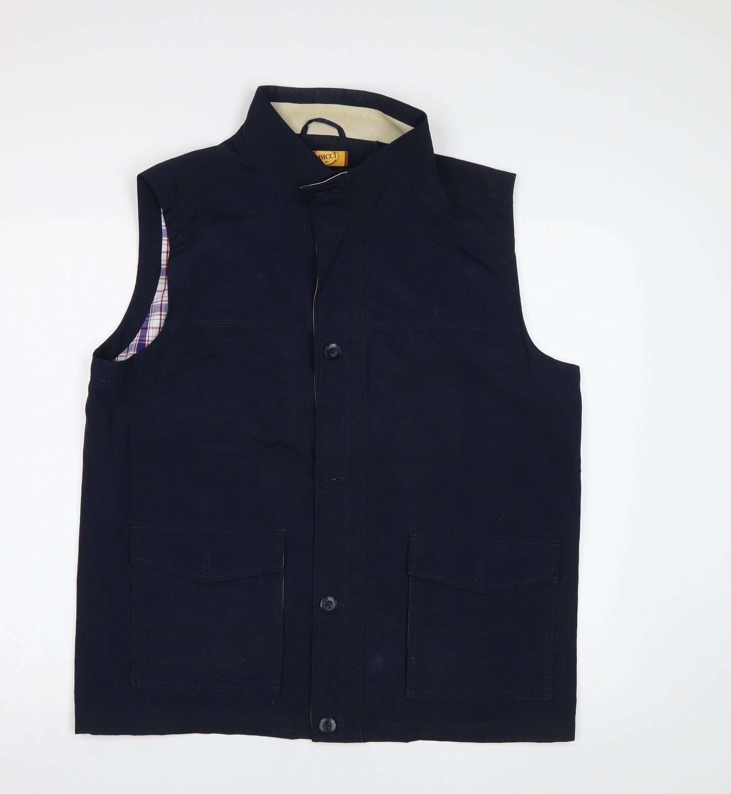 Gabicci Mens Blue   Gilet Waistcoat Size L