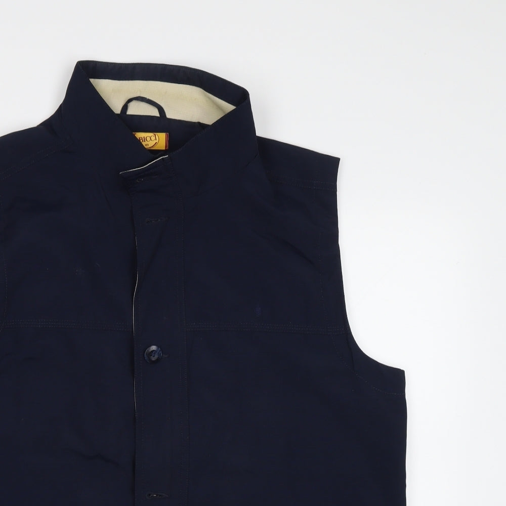 Gabicci Mens Blue   Gilet Waistcoat Size L