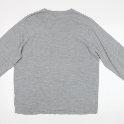 M&S Mens Grey   Pullover Jumper Size L