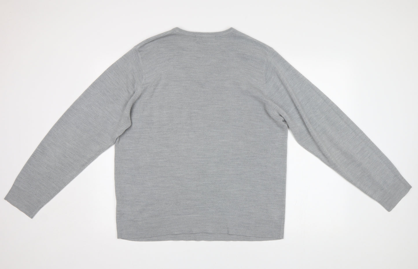 M&S Mens Grey   Pullover Jumper Size L