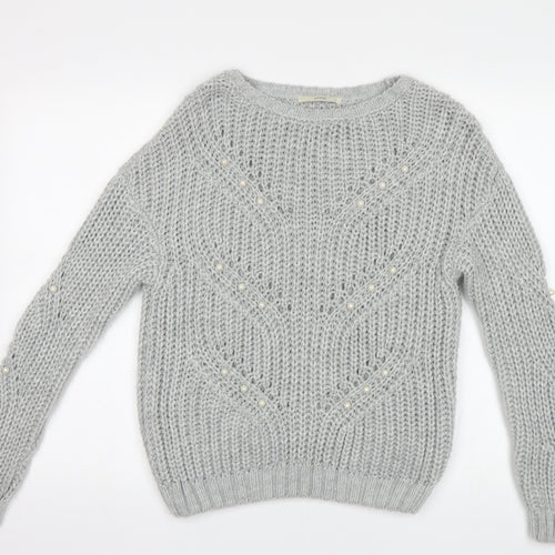 George Womens Grey   Pullover Jumper Size S