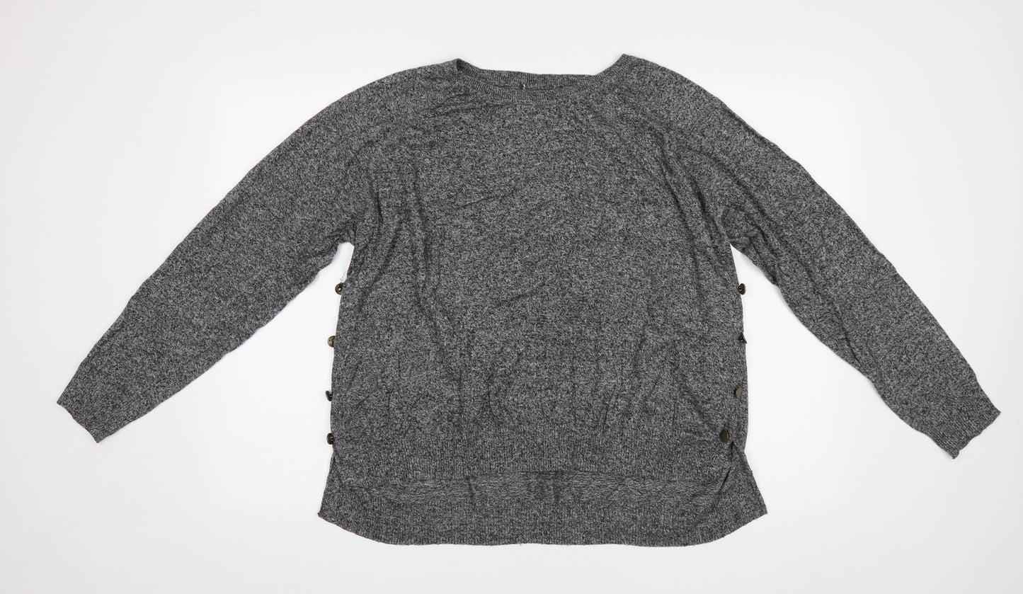 M&S Womens Grey   Pullover Jumper Size XL