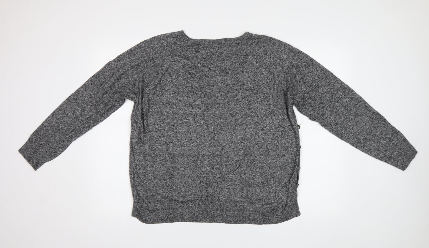 M&S Womens Grey   Pullover Jumper Size XL