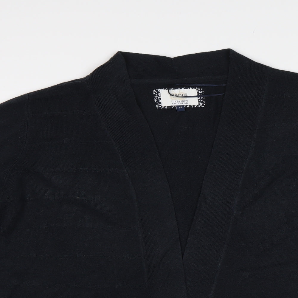 Maine N Womens Black   Cardigan Jumper Size 18