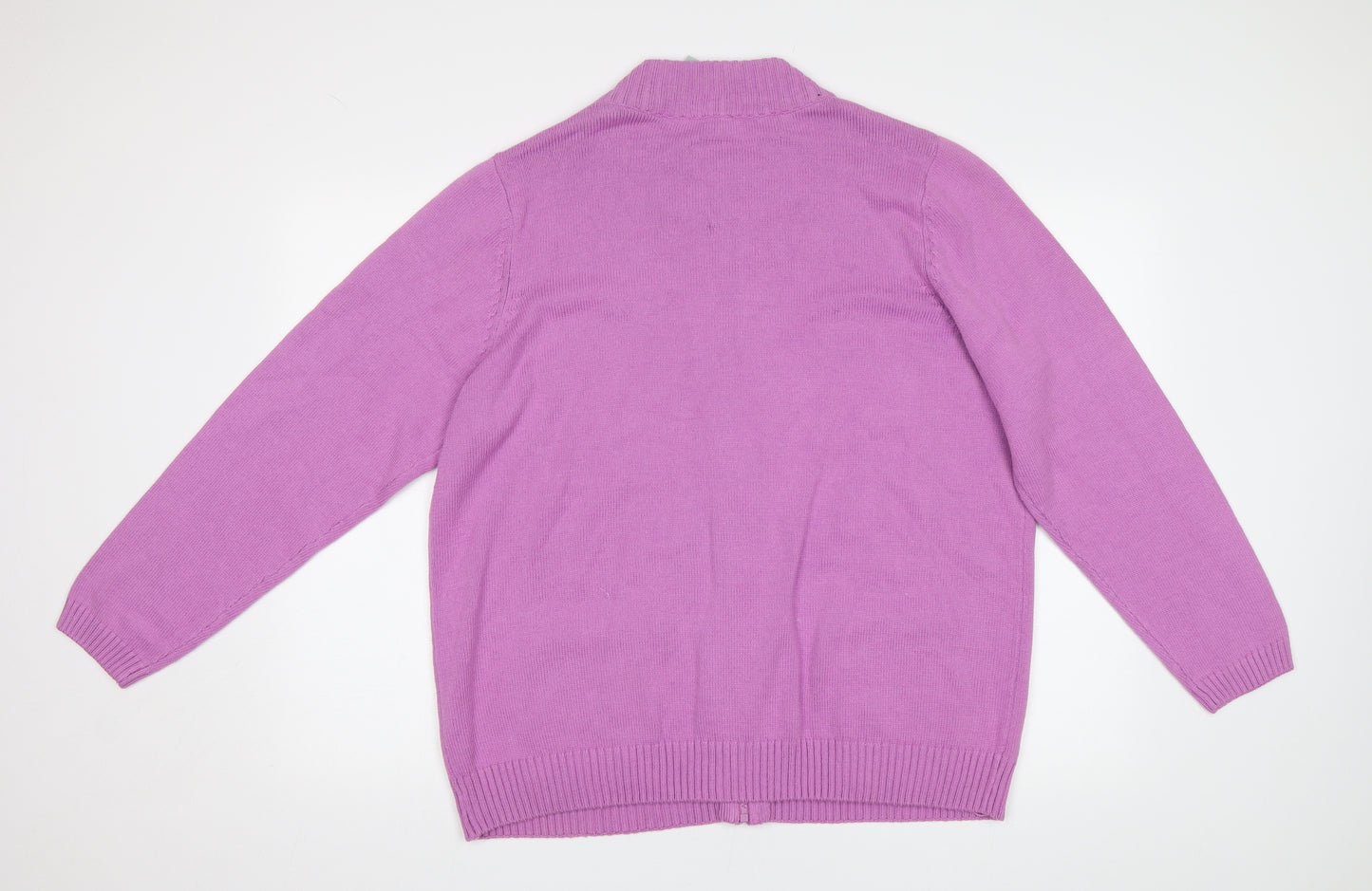 BHS Womens Purple   Cardigan Jumper Size 22