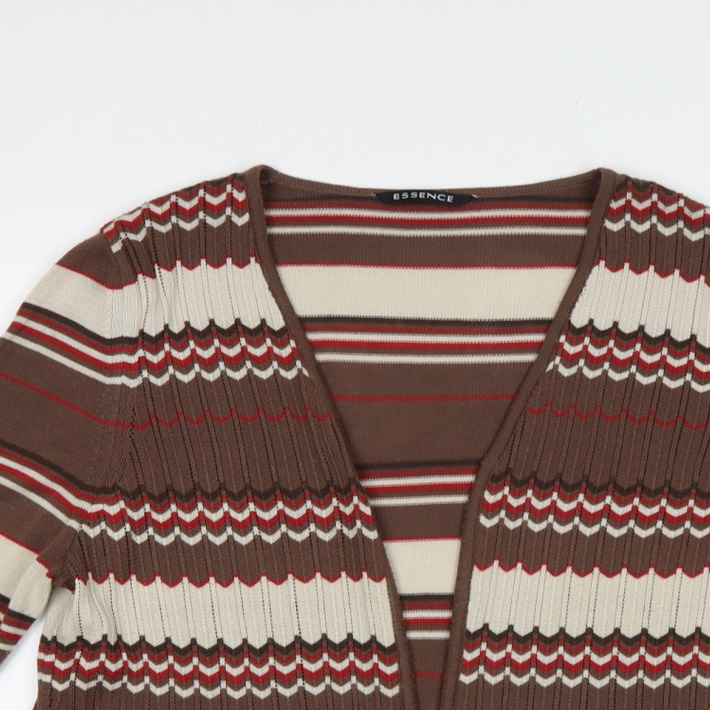 Evans Womens Red Striped  Cardigan Jumper Size 18