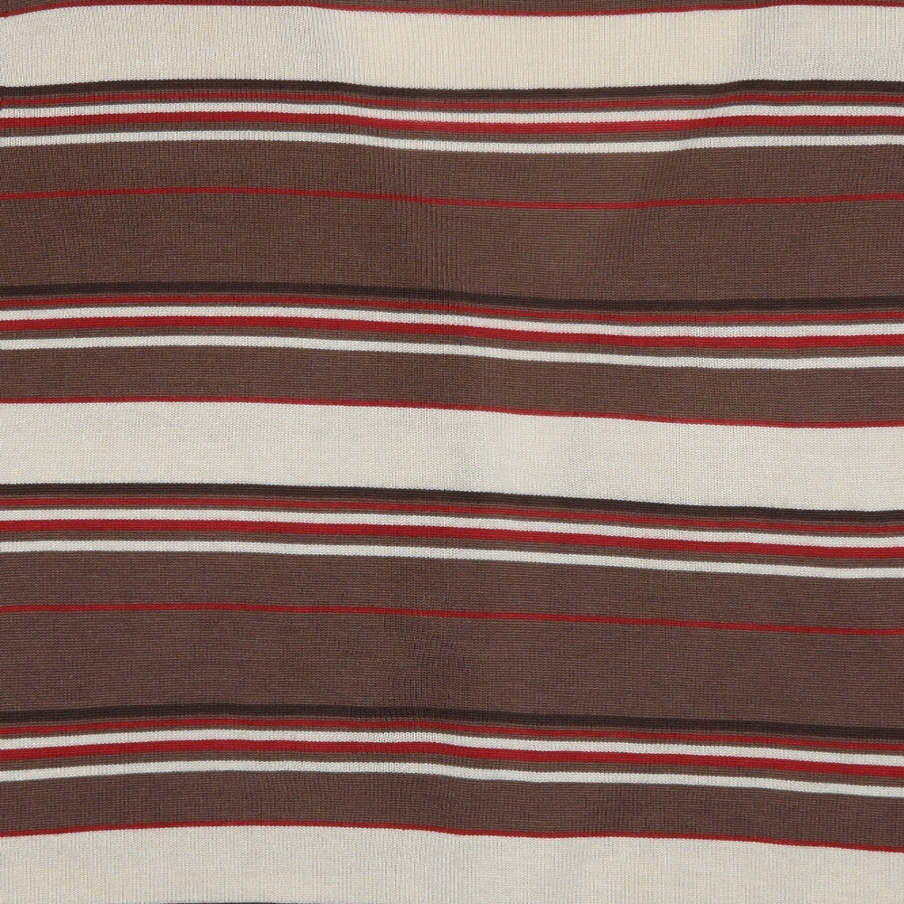 Evans Womens Red Striped  Cardigan Jumper Size 18