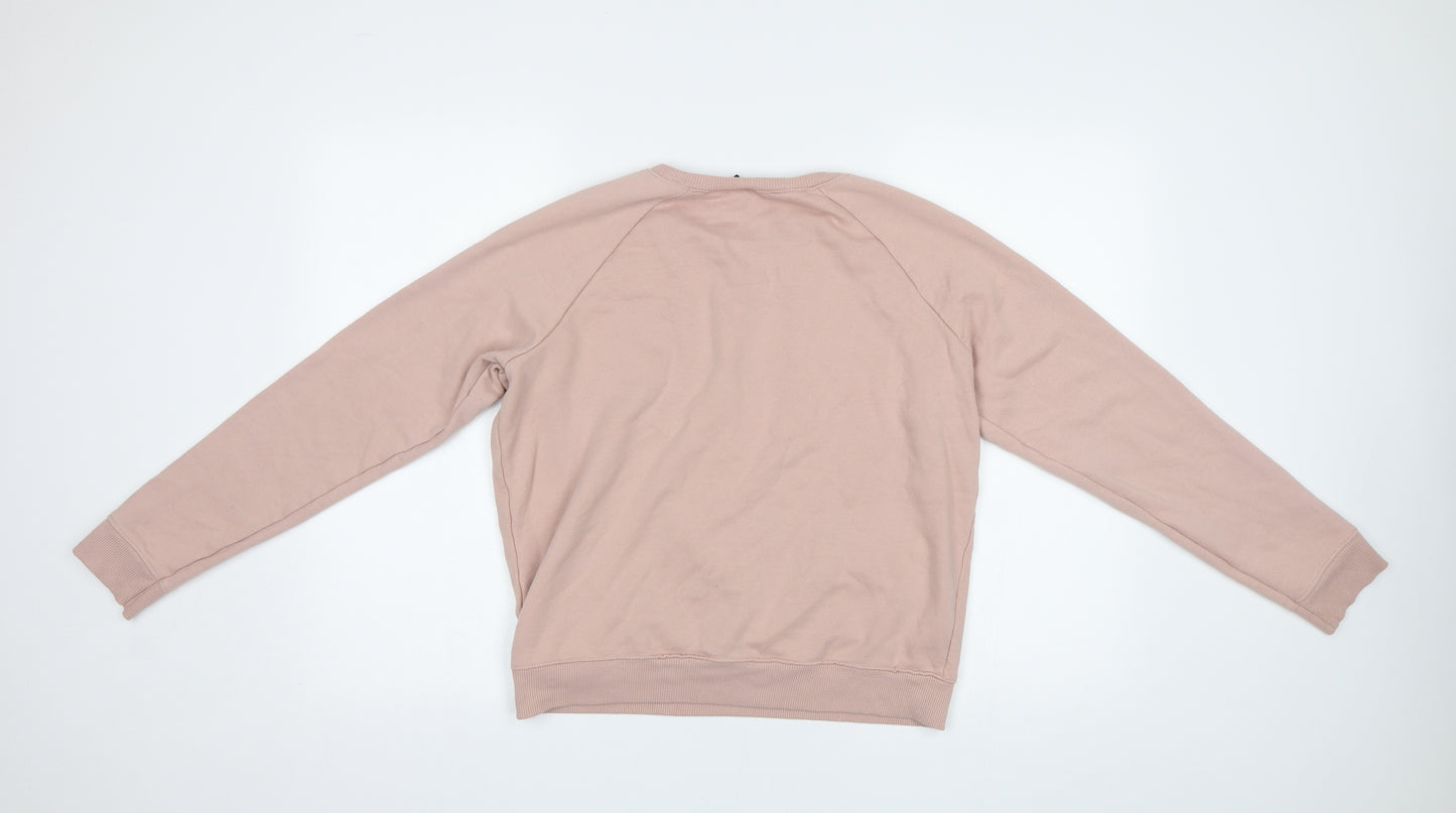 New Look Womens Pink   Pullover Sweatshirt Size 14  - Love