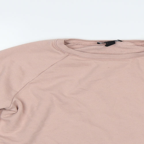 New Look Womens Pink   Pullover Sweatshirt Size 14  - Love