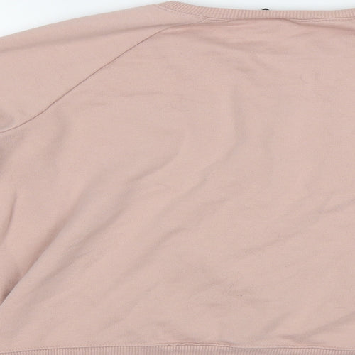 New Look Womens Pink   Pullover Sweatshirt Size 14  - Love