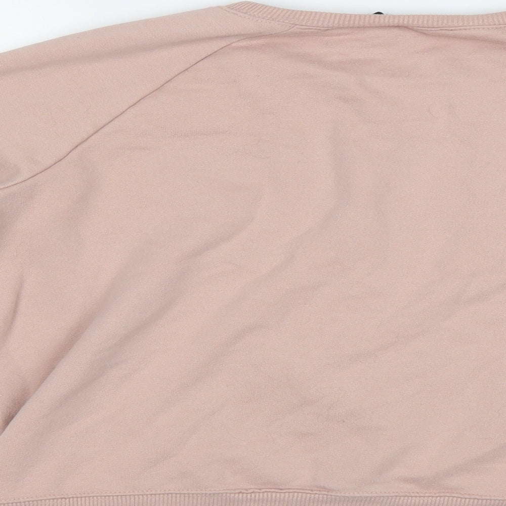 New Look Womens Pink   Pullover Sweatshirt Size 14  - Love