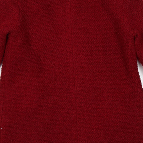 Primark Womens Red   Overcoat Coat Size 12