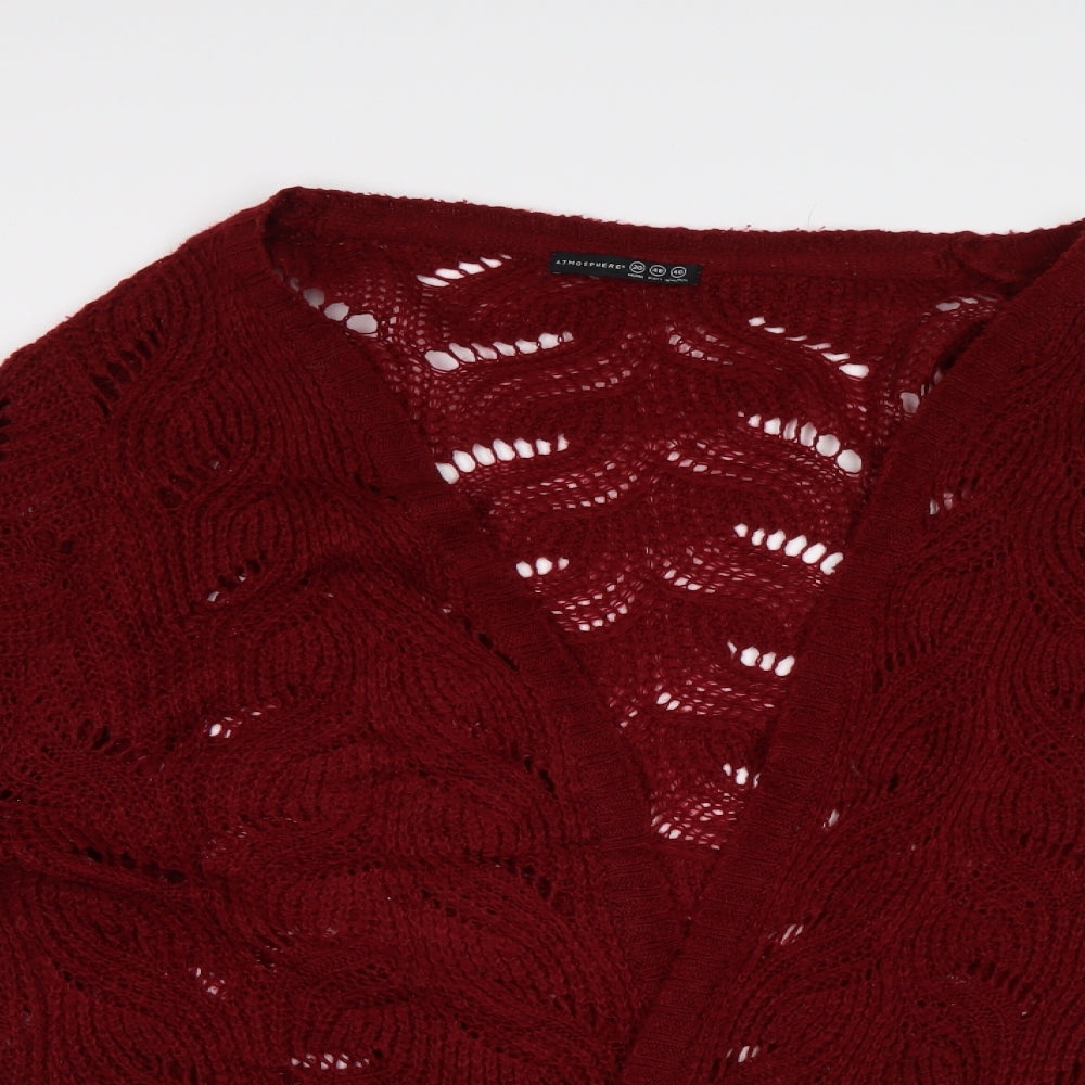 Primark Womens Red   Cardigan Jumper Size 20