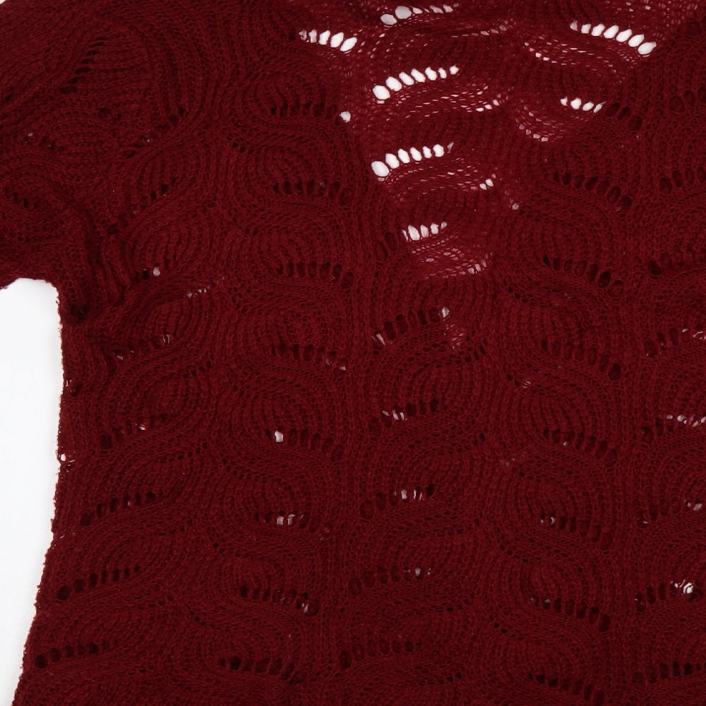 Primark Womens Red   Cardigan Jumper Size 20