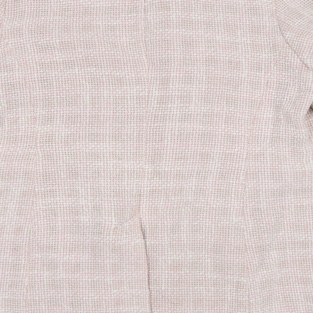 essence Womens Pink Check  Pea Coat Coat Size 20