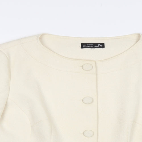 Papaya Womens Ivory   Jacket Blazer Size 20