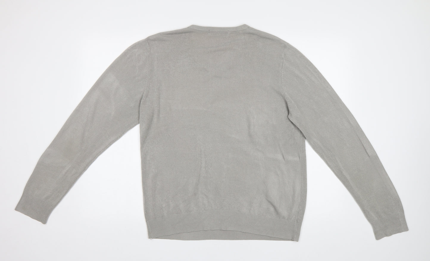 M&S Mens Grey   Pullover Jumper Size L