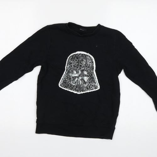 NEXT Girls Black   Pullover Sweatshirt Size 9 Years  - Star Wars