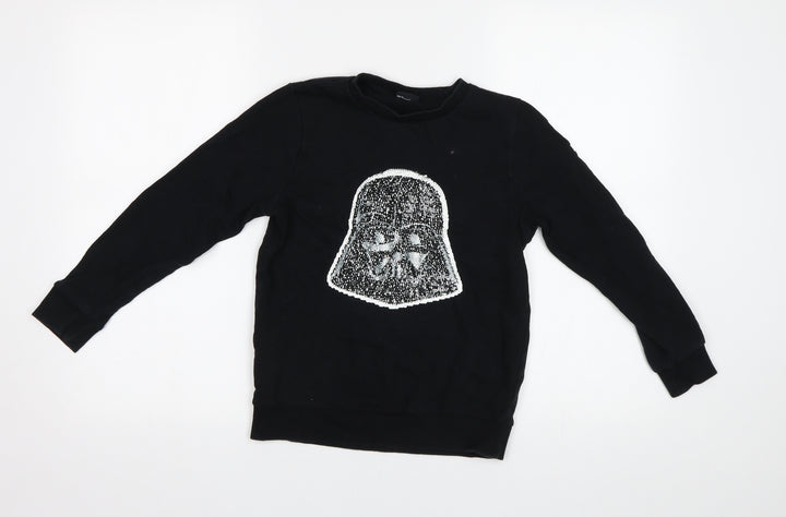 NEXT Girls Black Pullover Sweatshirt Size 9 Years - Star Wars