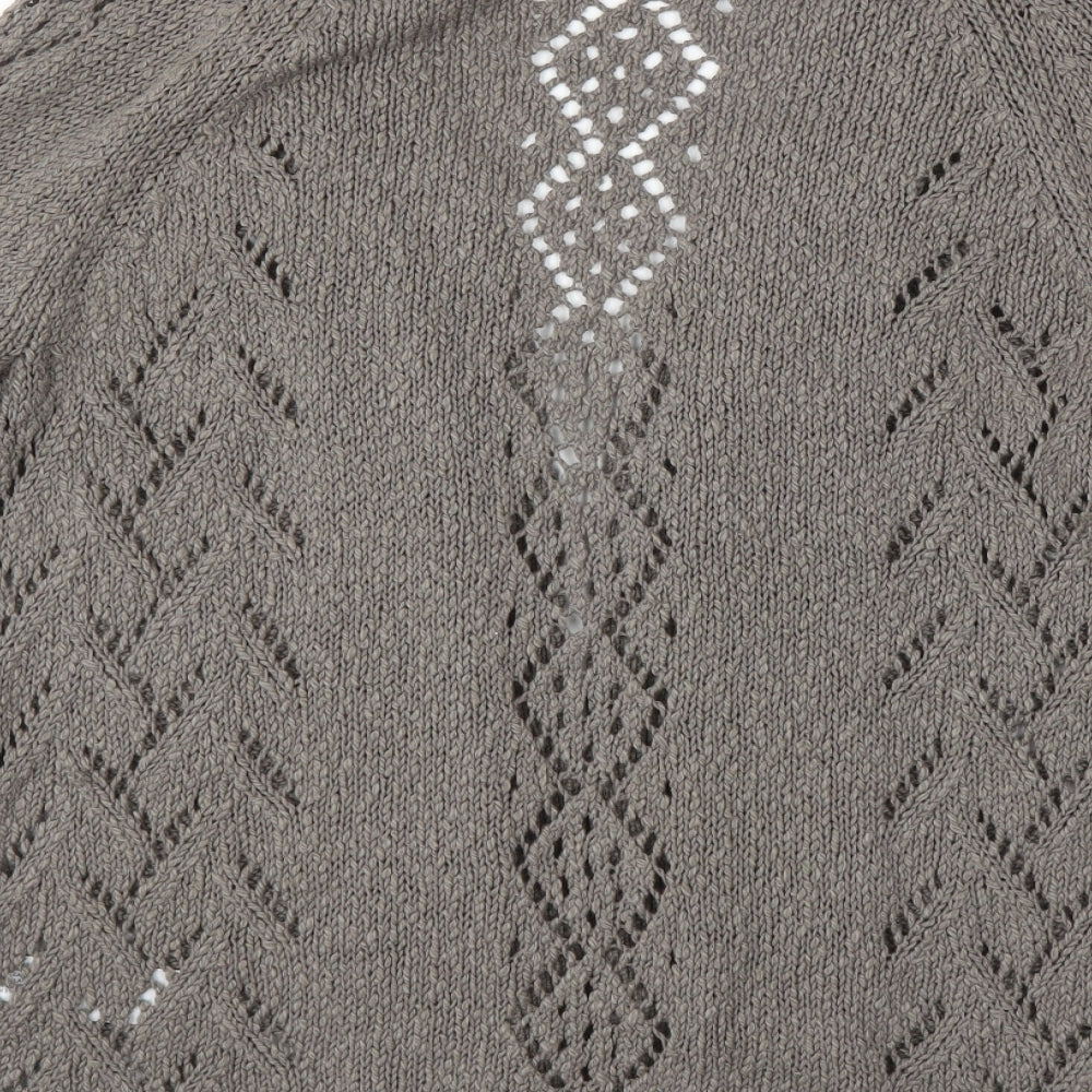 Fatface Womens Grey   Cardigan Jumper Size 14
