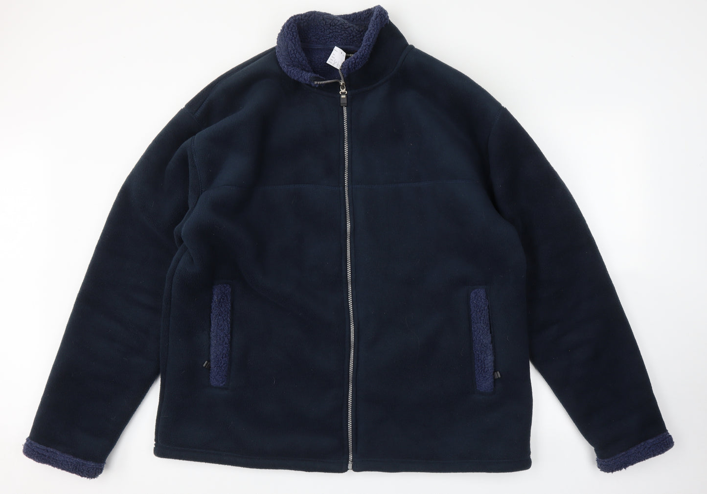 Cutting Edge Mens Blue   Full Zip Sweatshirt Size 2XL