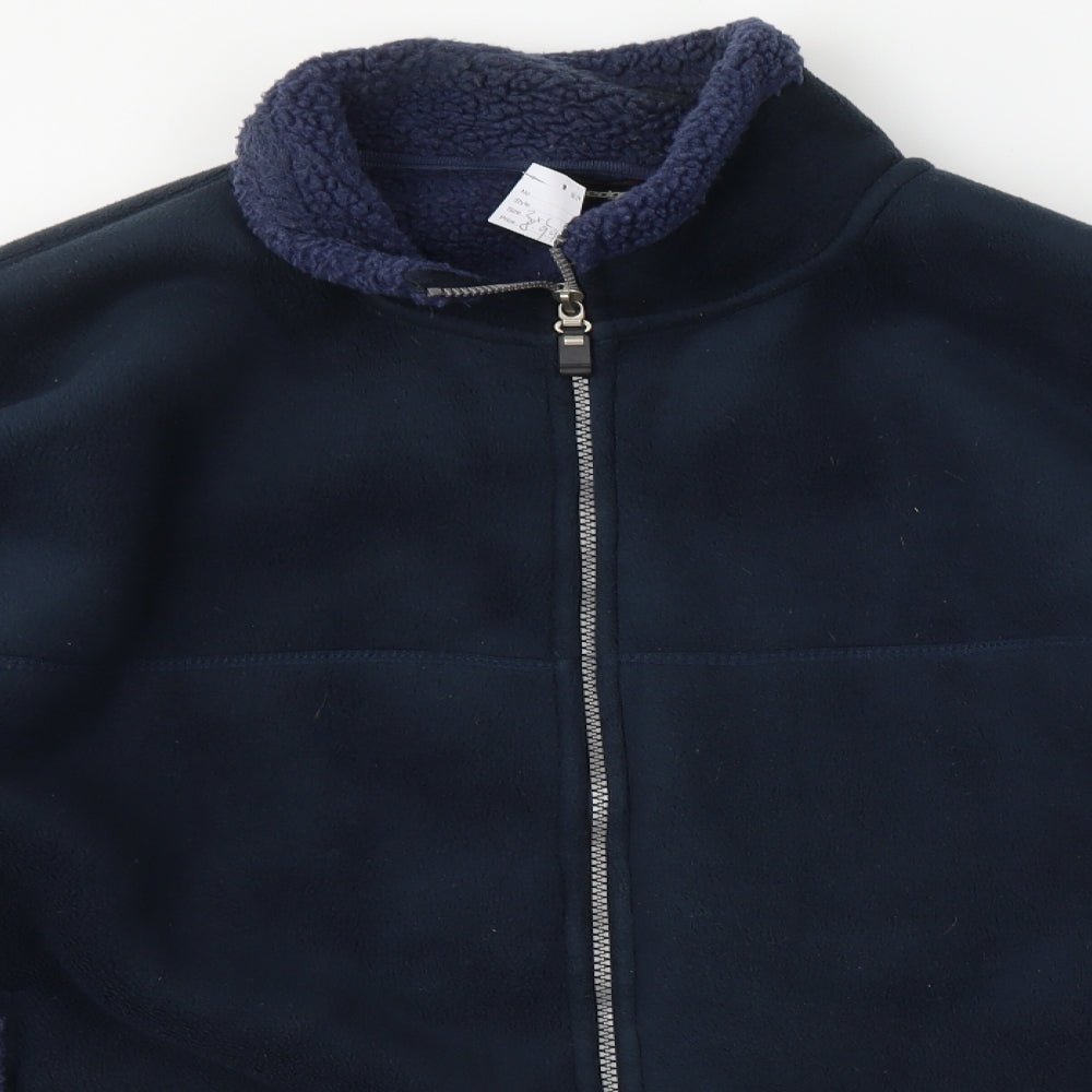 Cutting Edge Mens Blue   Full Zip Sweatshirt Size 2XL