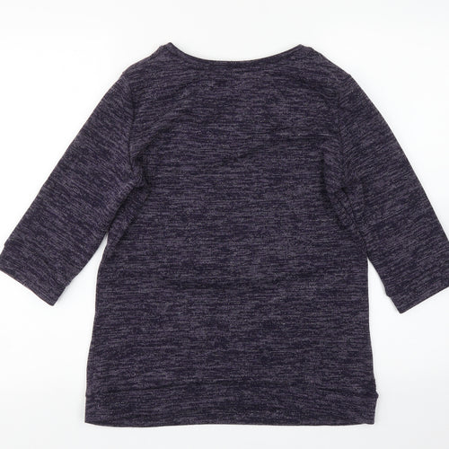 oodji Womens Purple   Pullover Jumper Size L