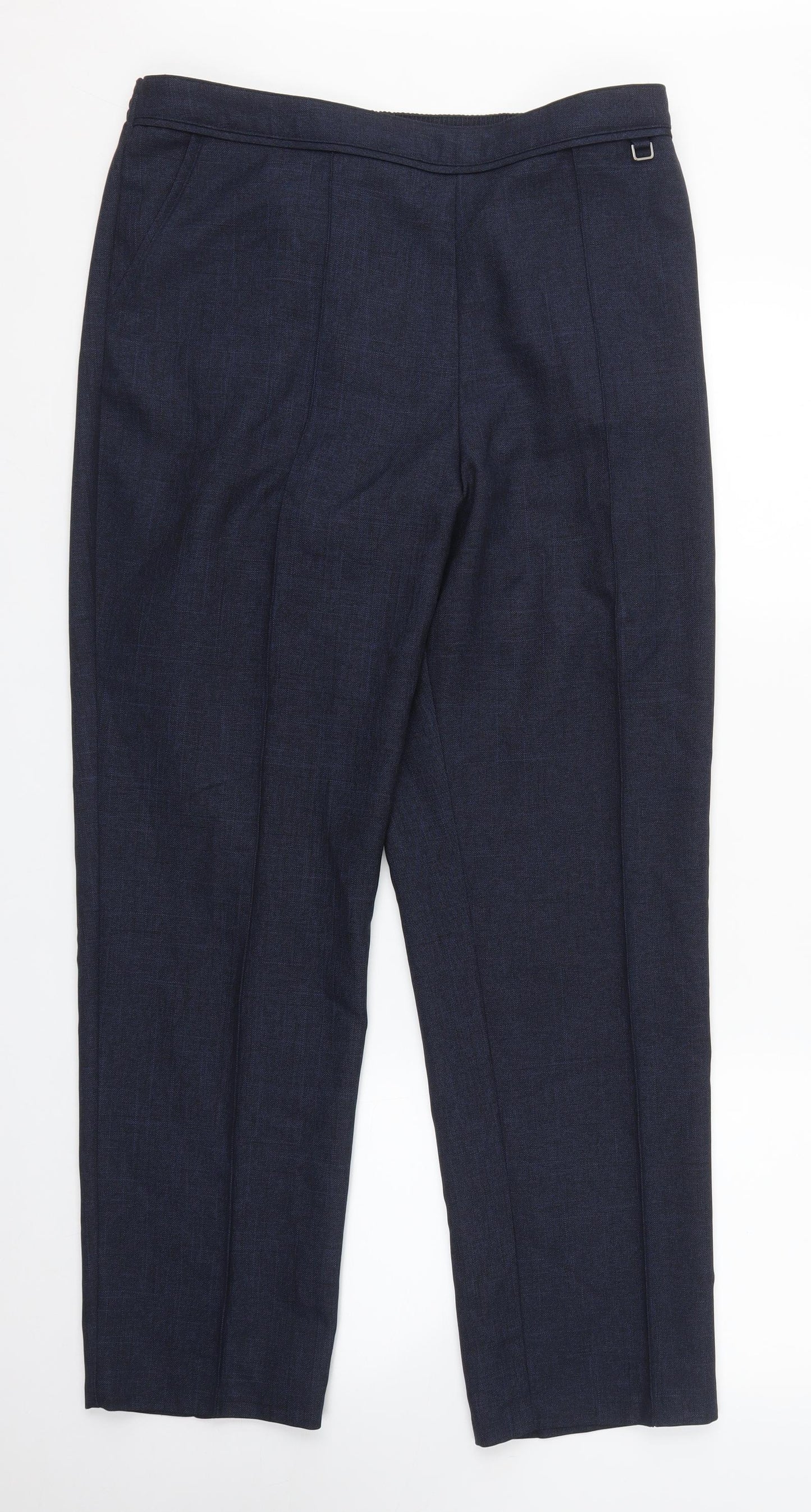 M&S Womens Blue   Trousers  Size 14 L30 in