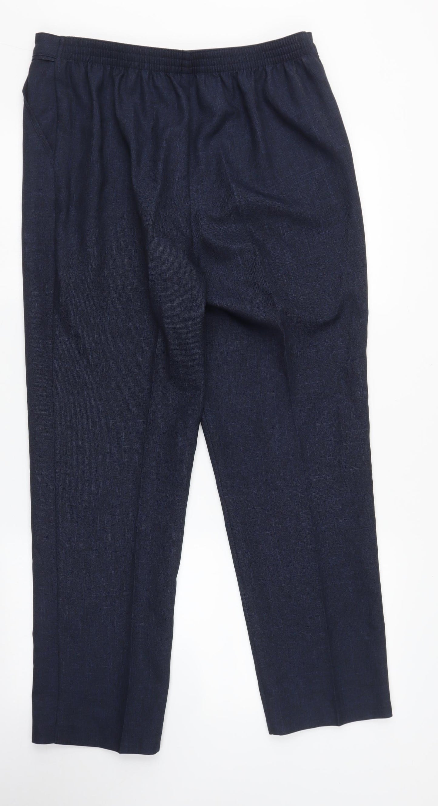 M&S Womens Blue   Trousers  Size 14 L30 in