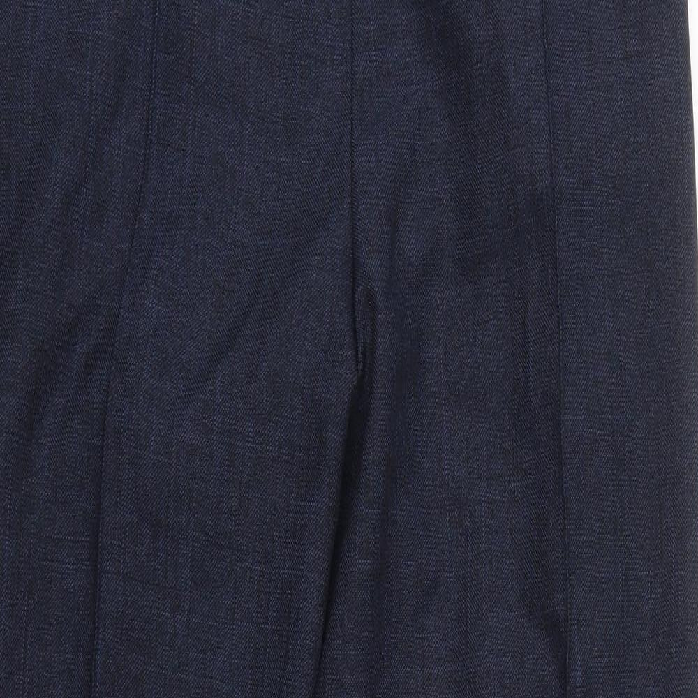 M&S Womens Blue   Trousers  Size 14 L30 in