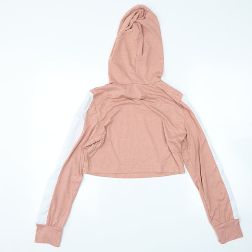 Preworn Womens Pink   Pullover Hoodie Size M  - Cropped